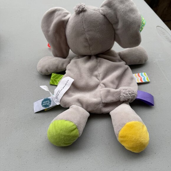 Taggies Little Leaf Elephant Lovey Soft Toy Lovey gray - Picture 8 of 8